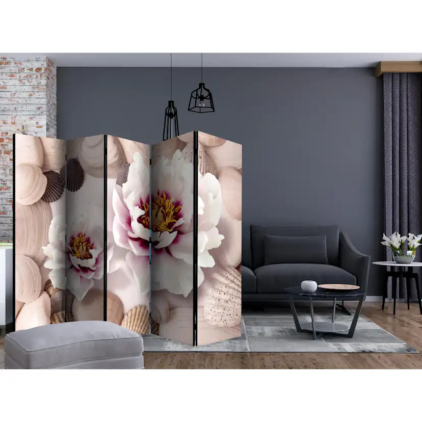 Rumsavdelare Skärmvägg Arkiio Flowers and Shells II 225x172 cm