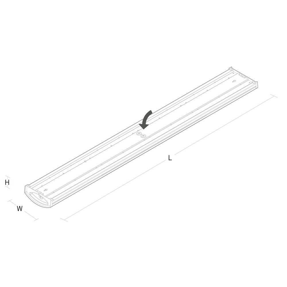 Armatur Wave V 18W LED 3000K Sens med Sensor