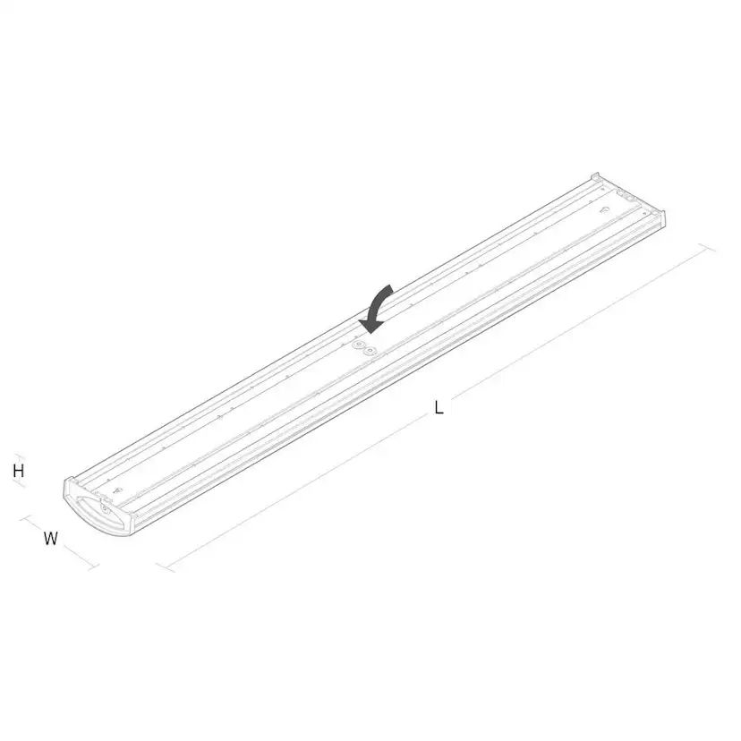 Armatur Wave V 18W LED 3000K Sens med Sensor