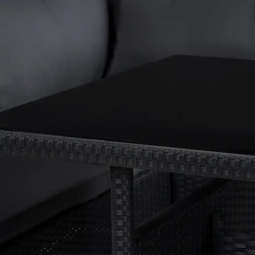 James Light Soffgrupp och Loungegrupp Utomhus 5-sits i konst Svart, Vänster