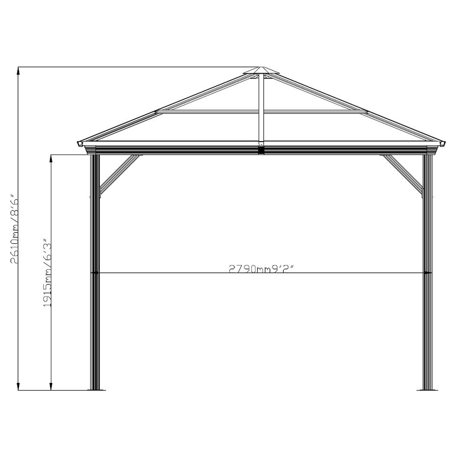 Pergola gop Verona 9 m2