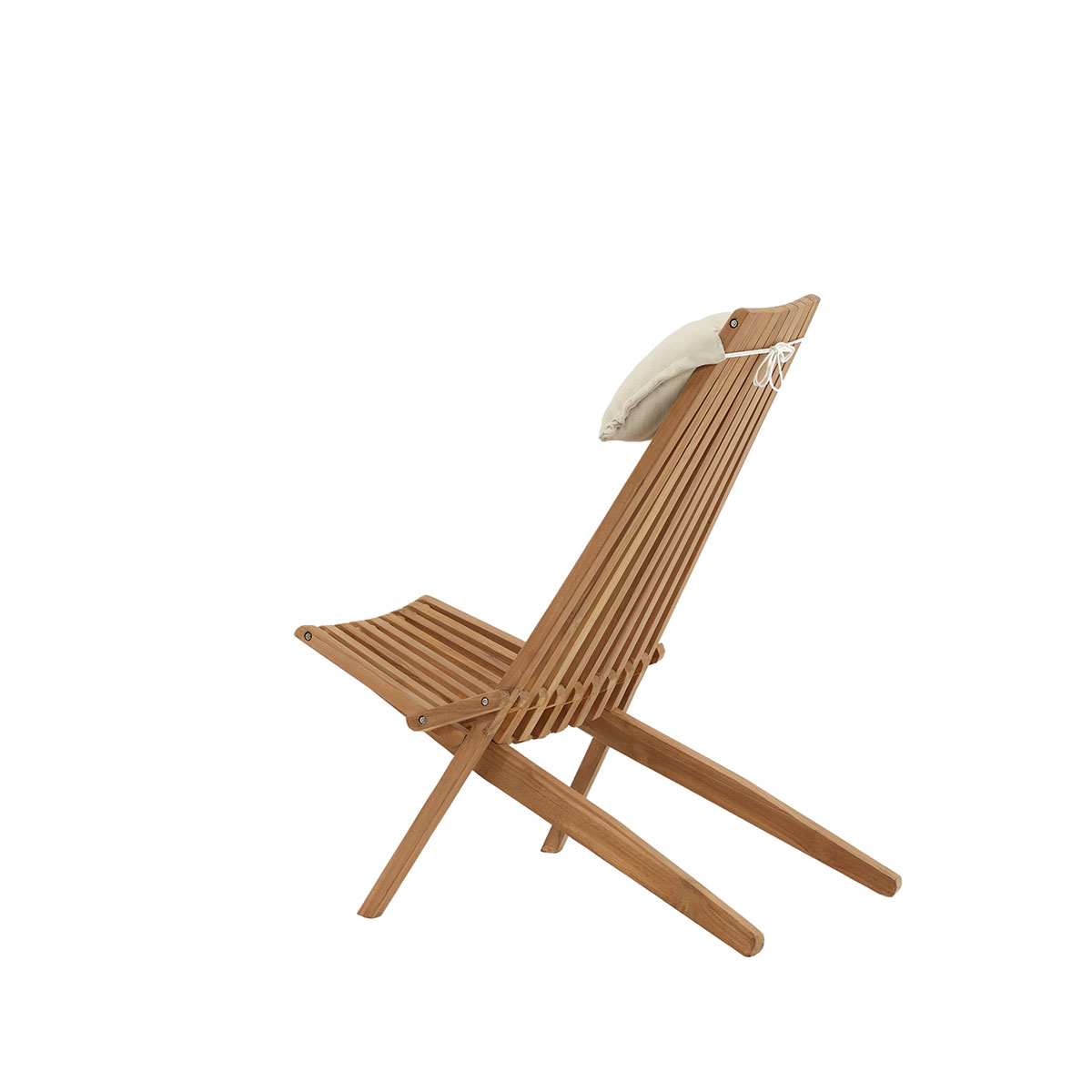 Loungestol Venture Home Kenya Utomhus, Klassisk Trästol i Teak