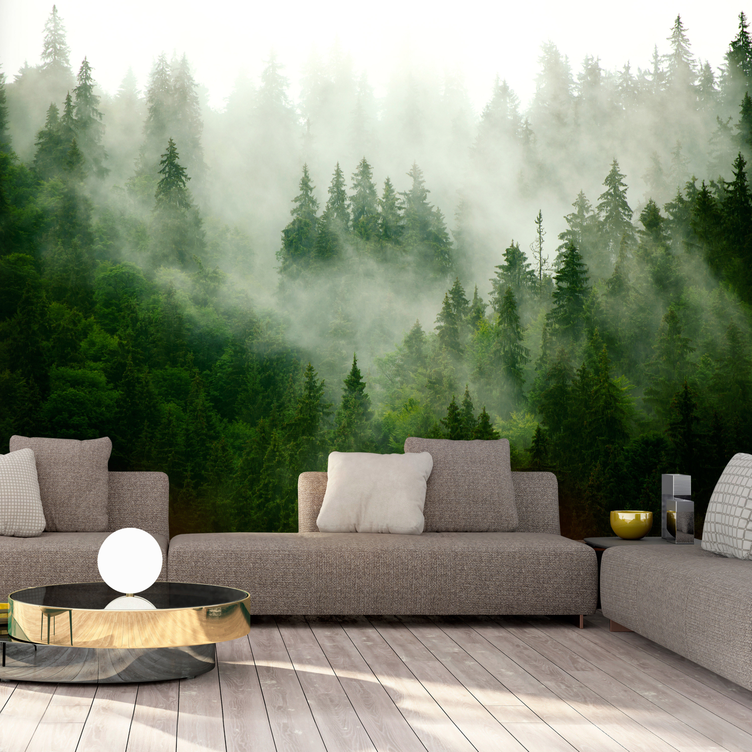 Fototapet Arkiio Mountain Forest (Green)