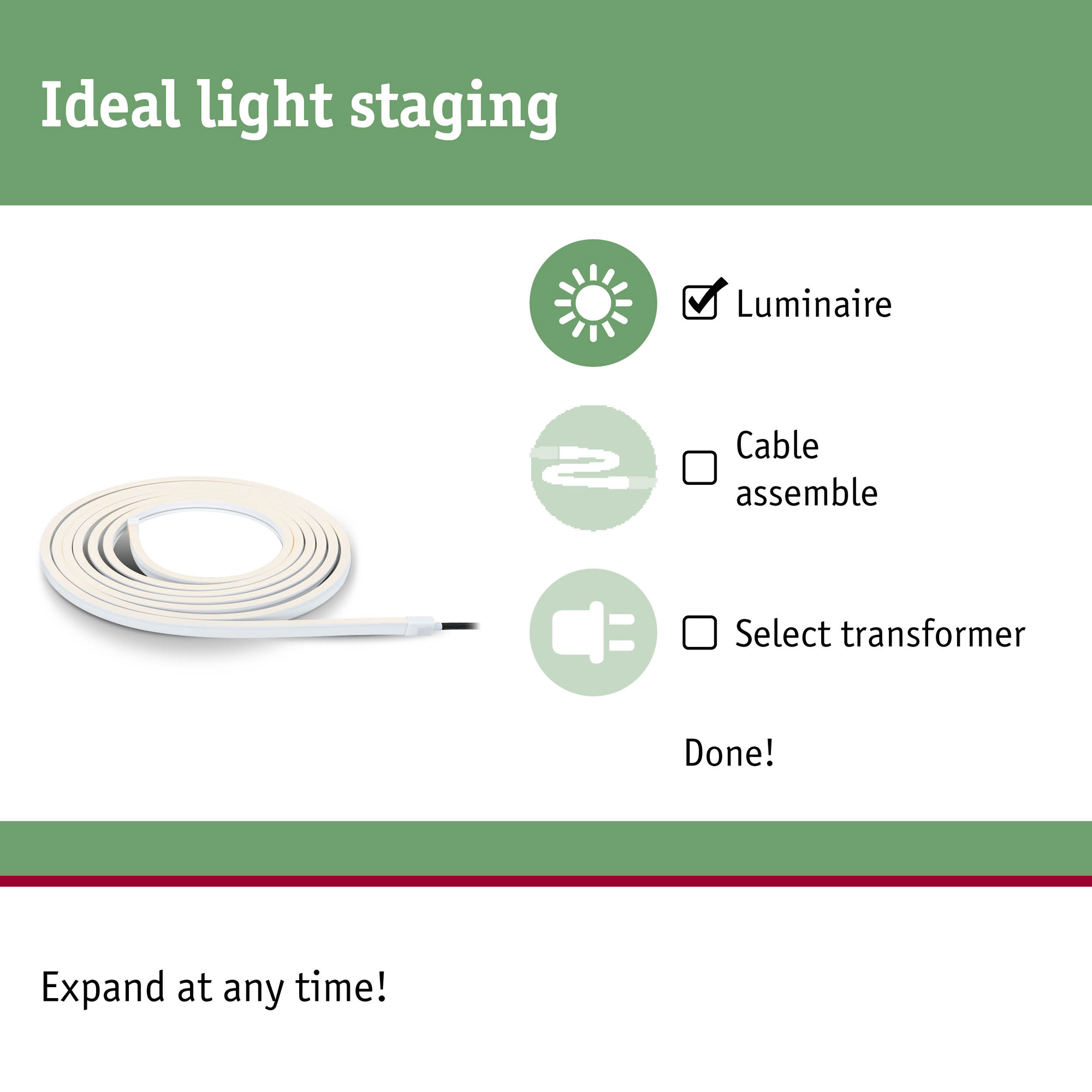 LED-strip Paulmann Smooth Plug & Shine IP67 24V