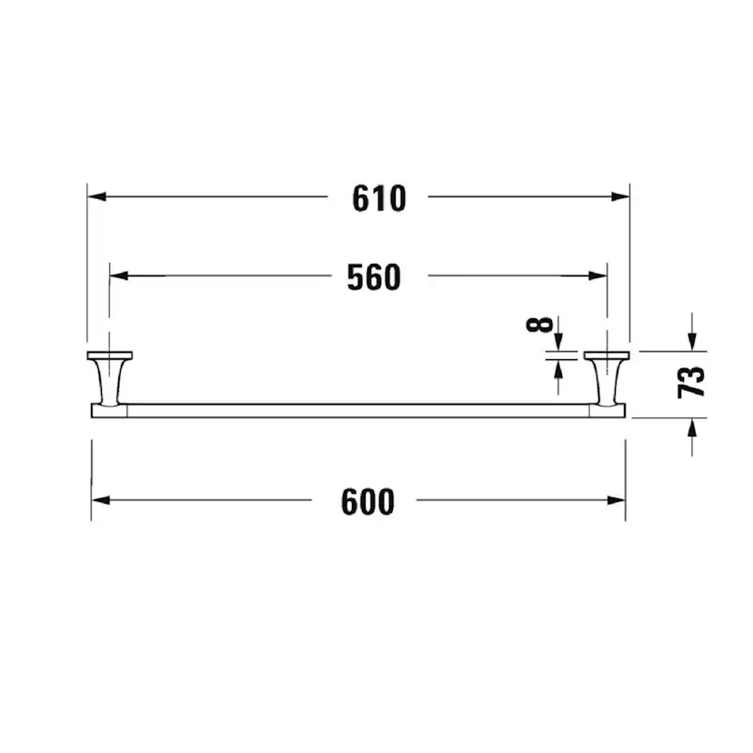 Handduksstång Duravit Starck T 00994