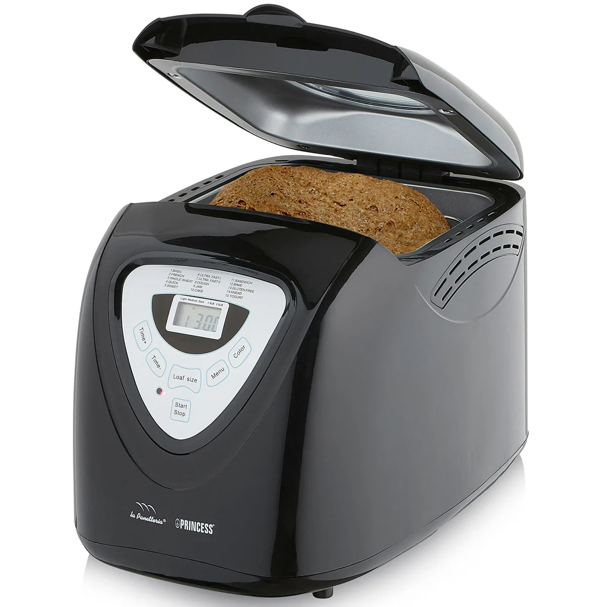 Bakmaskin Princess Black 900g 15 Program Digital