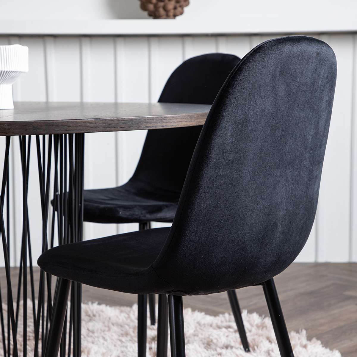 Matgrupp Venture Home Stone med 4 Polar Stolar Sammet