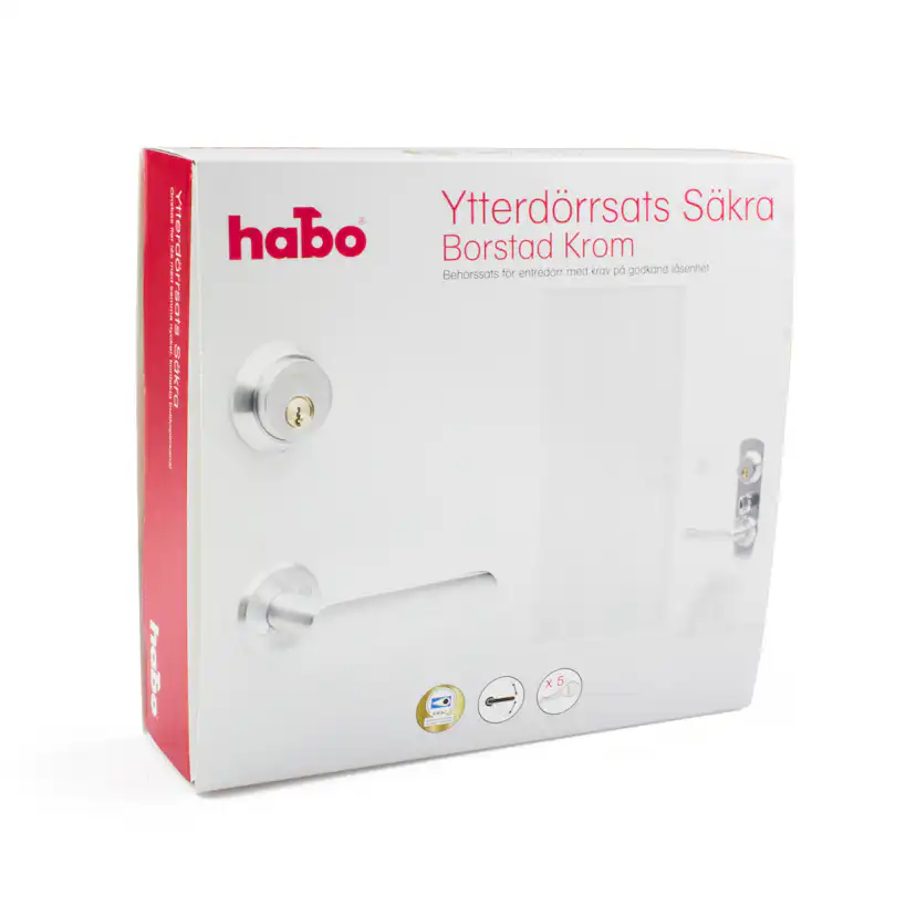 Beslagspaket Habo Säkra Utan Låshus
