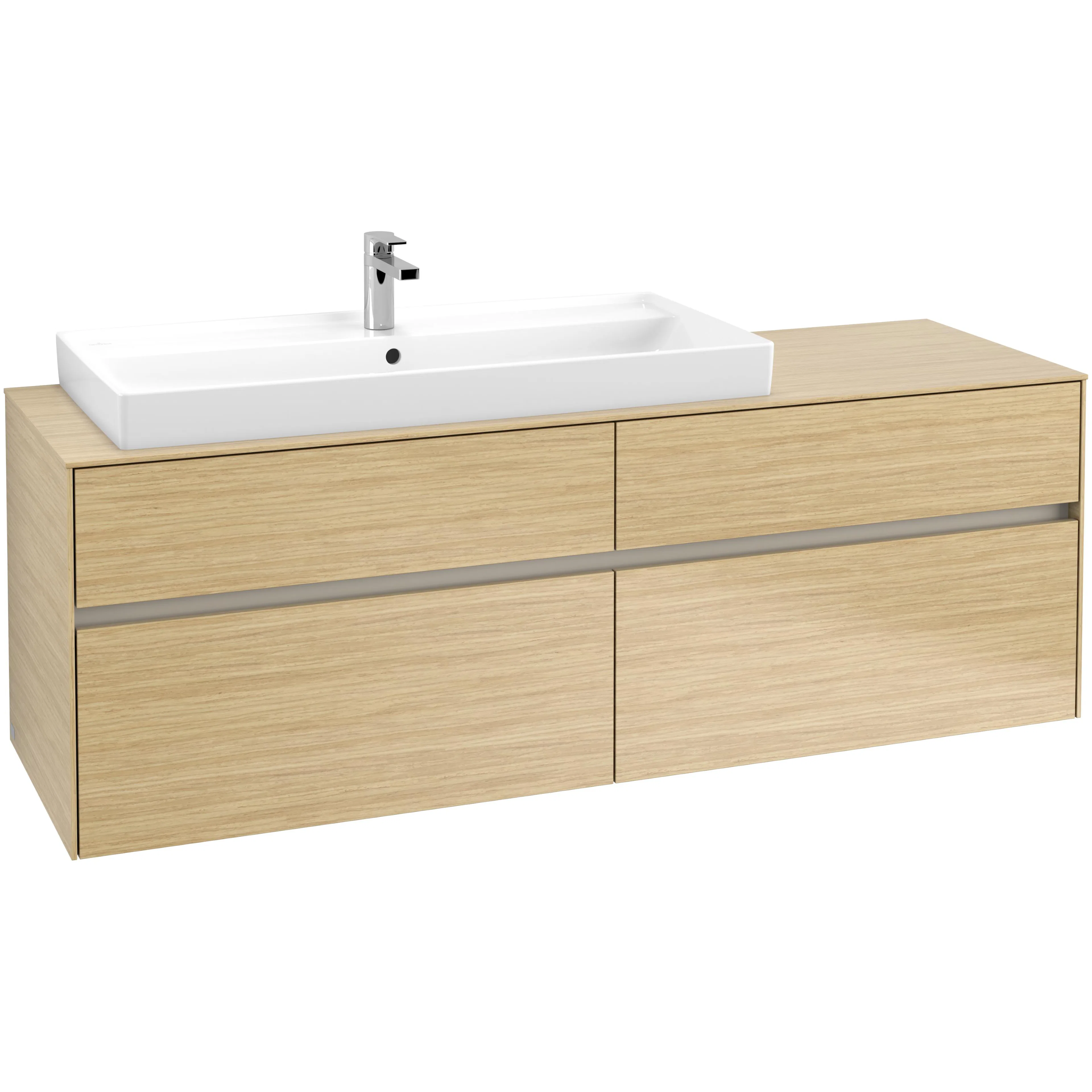 Tvättställsskåp Villeroy & Boch Collaro 160 cm med 4 Lådor för Ovanpåliggande Skåpstvättställ