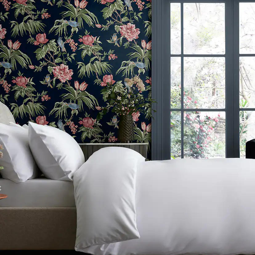 Tapet NEXT Birds & Blooms Navy