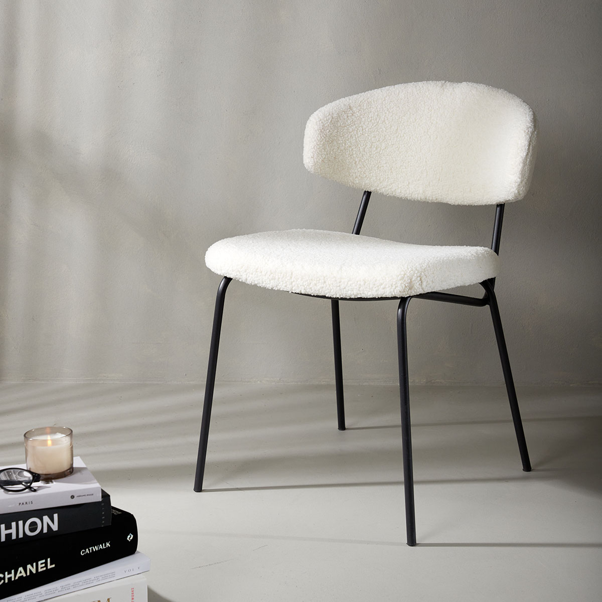 Matstol Venture Home Chico Stol i Boucle 2 st