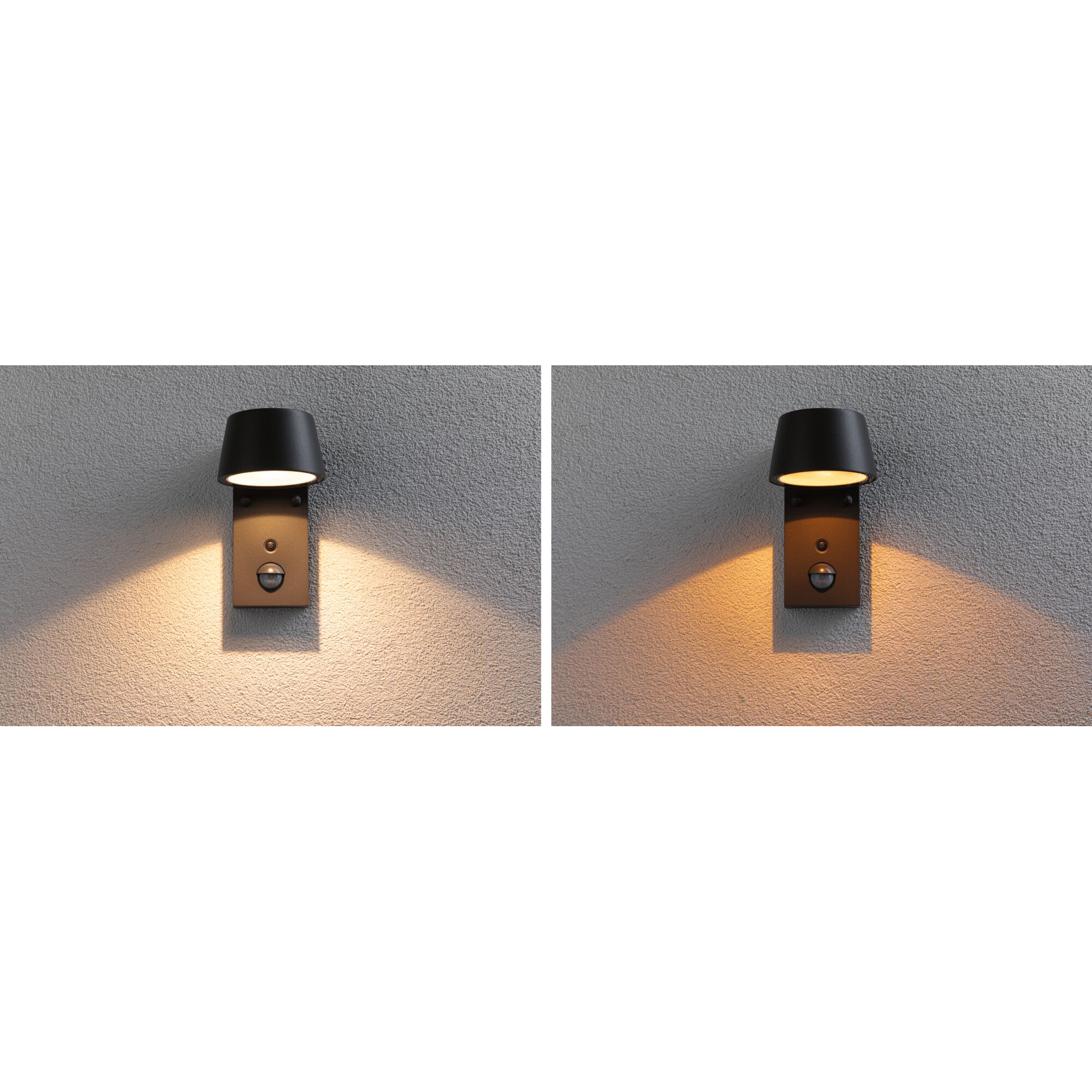 Fasadbelysning LED Paulmann Capea IP44 230V Design: med Skymningsstyrd Rörelsedetektor, Ljus: Gold Light (insektsvänlig)