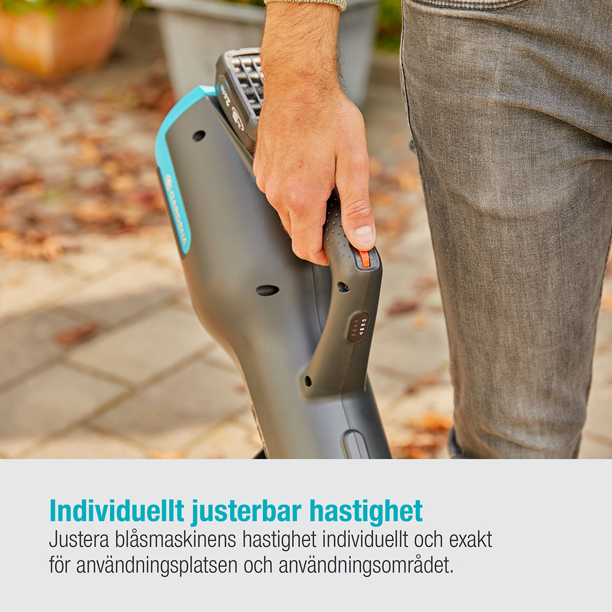 Lövblåsare Gardena PowerJet 18V P4A utan Batteri