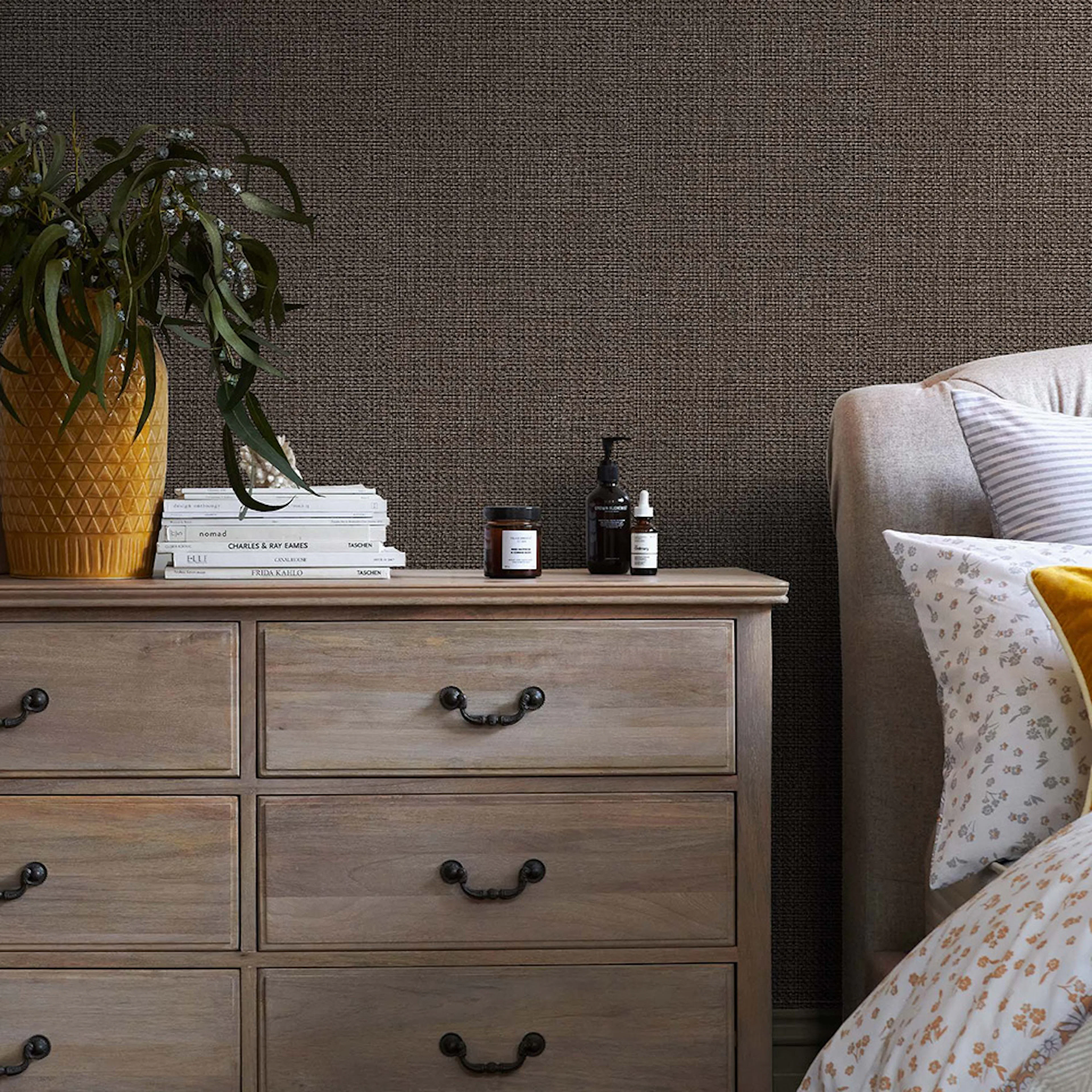 Tapet NEXT Linen Weave Coco