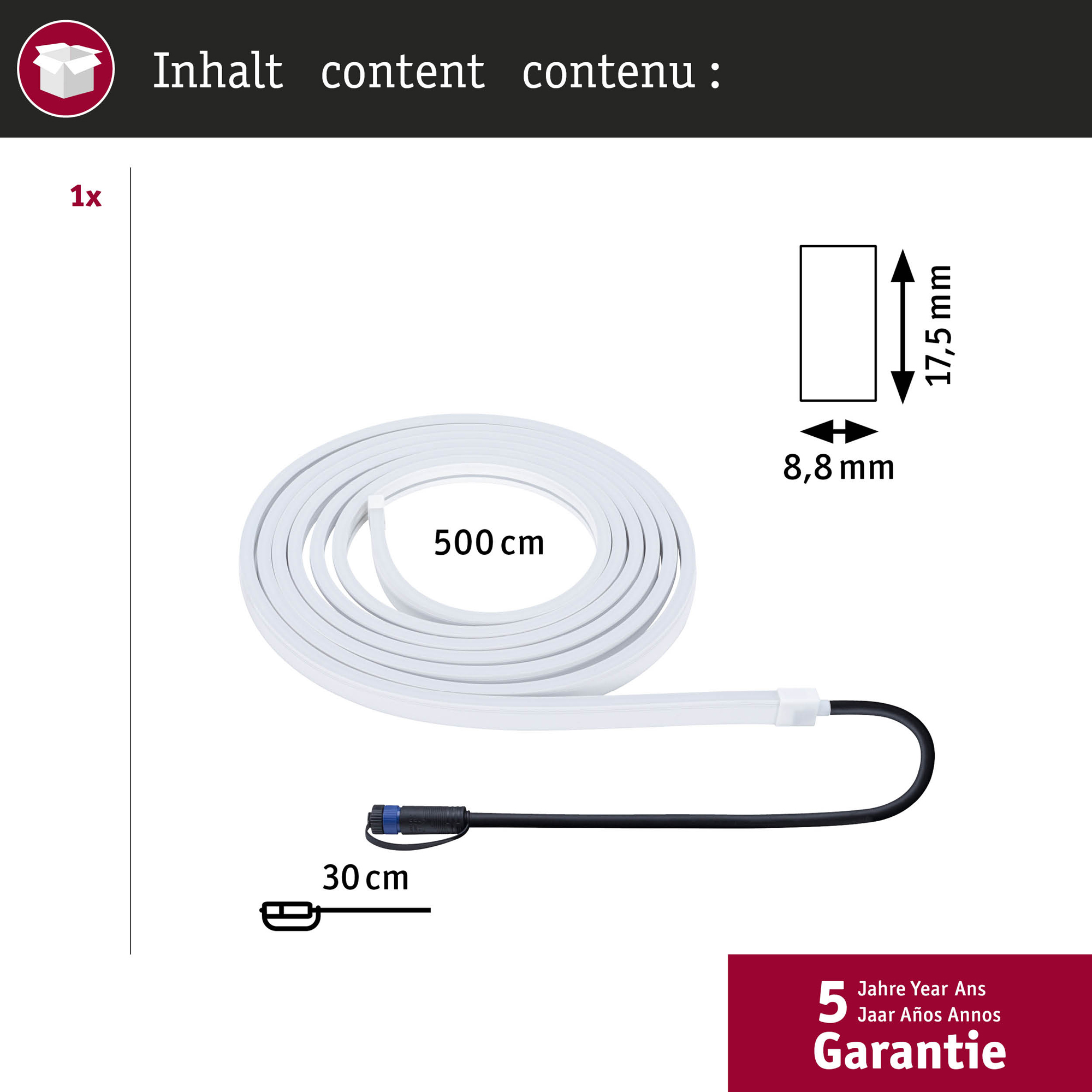 LED-strip Paulmann Smooth Plug & Shine IP67 24V