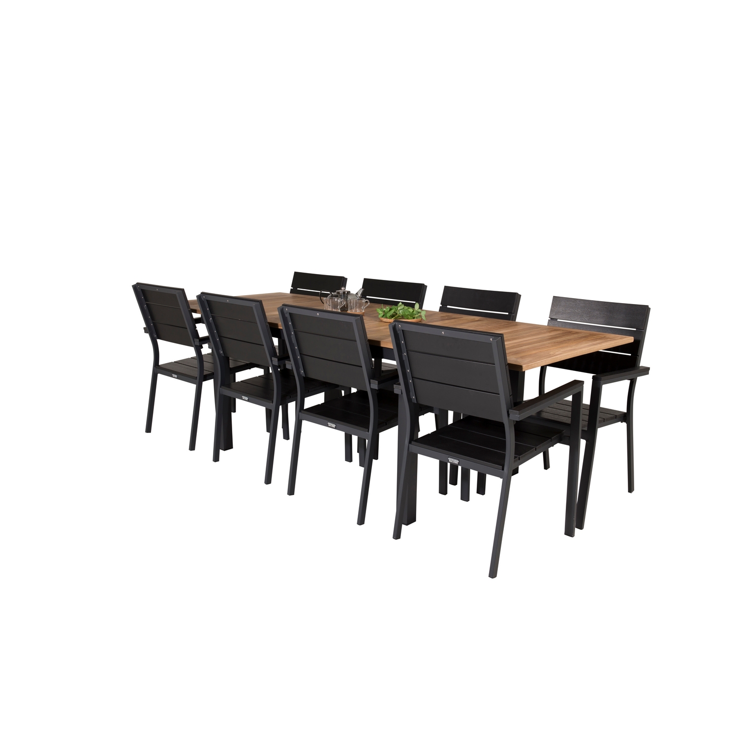 Matgrupp Venture Home Perla 160/240 med 8 Lova Matstolar