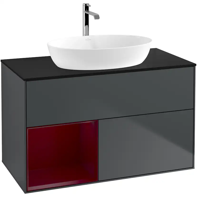 Tvättställsskåp Villeroy & Boch Finion med 2 Lådor Hylla och Bänkskiva för Fristående Tvättställ från Artis & Collaro