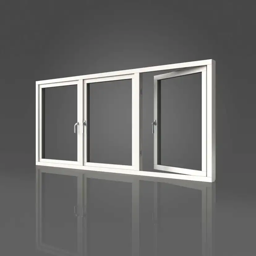 Sidohängt Fönster Elitfönster Original Aluminium 100 3-Luft