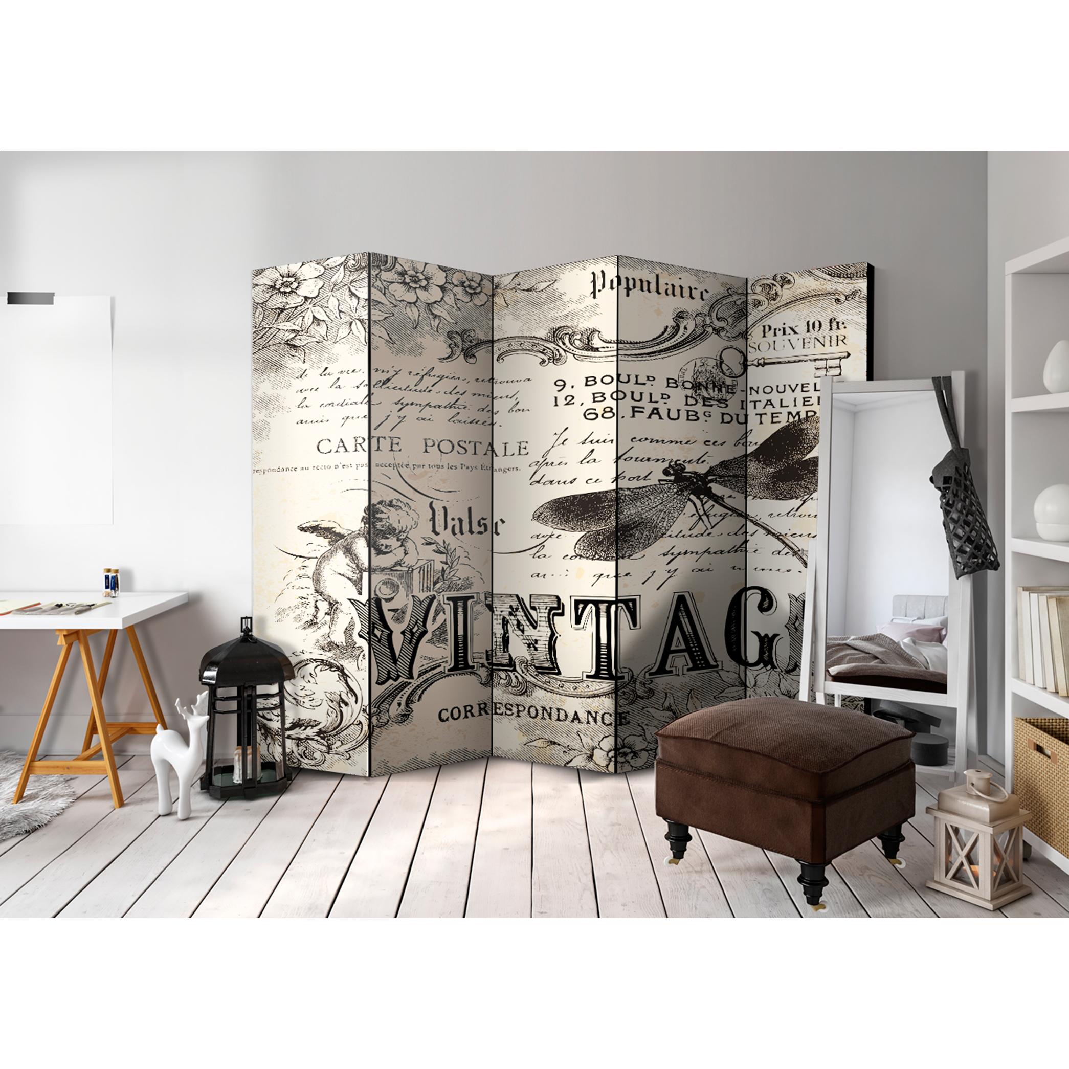 Rumsavdelare Skärmvägg Arkiio Vintage Correspondence II 225x172 cm