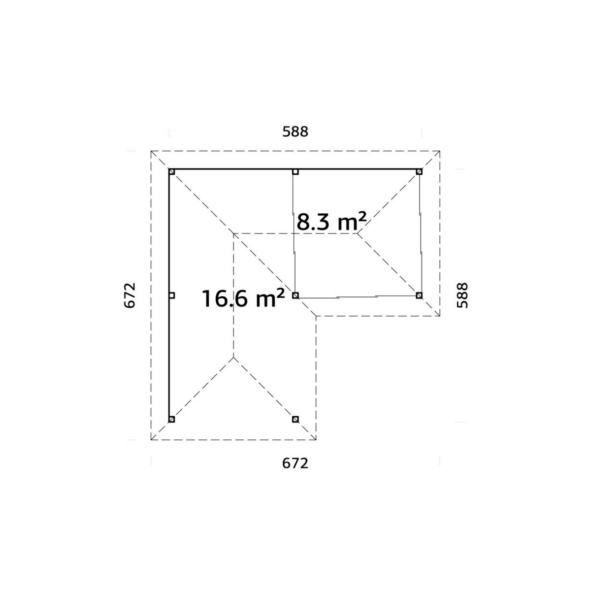 Uterum Palmako Bianca 24,9 m2 Set 212 Slide