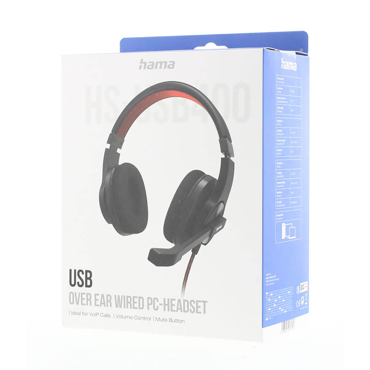 PC Headset Hama Office Stereo Over-Ear HS-USB400 V2 USB
