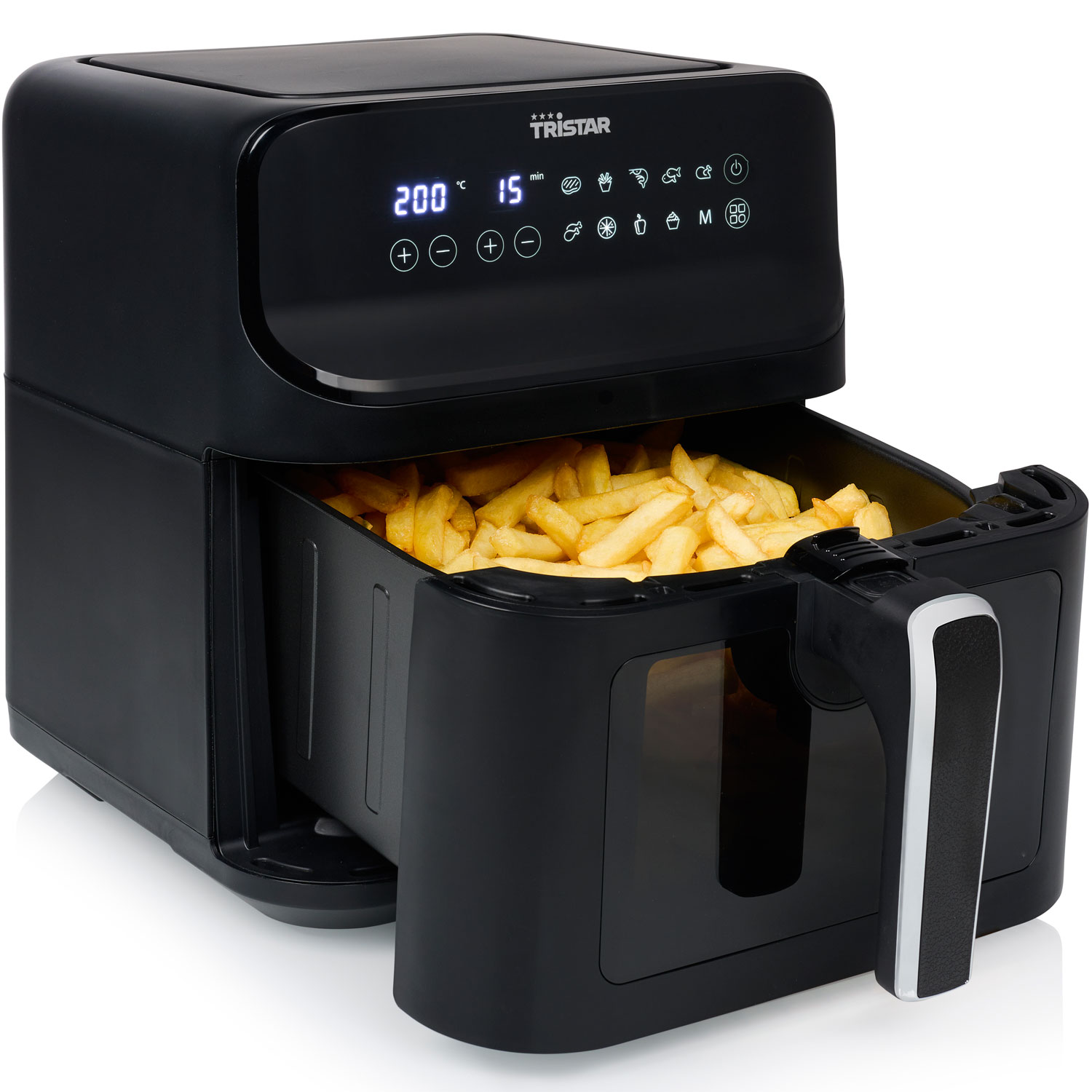 Airfryer Tristar Varmluftsfritös med Fönster 6,2L 1350W - FR-9037