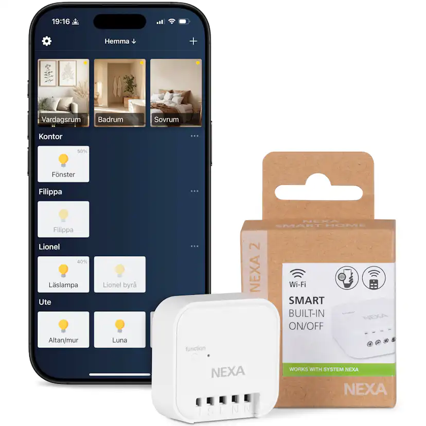 Smart Inbyggnadsmottagare Nexa WBR-01 WiFi