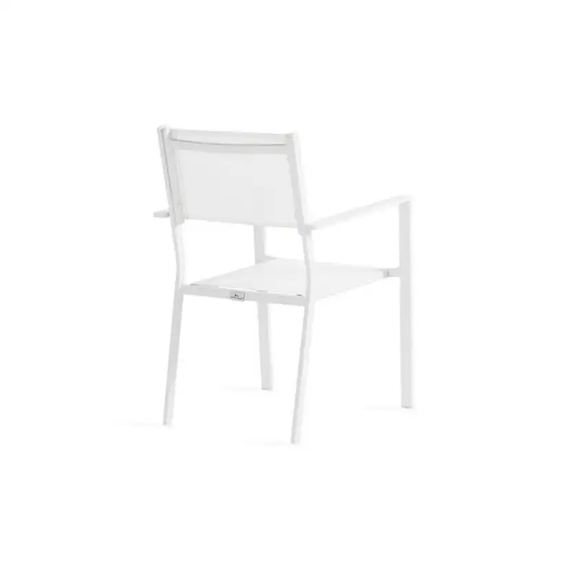 Trädgårdsstol Comfort Garden Tunis Vit Stapelbar Utomhus