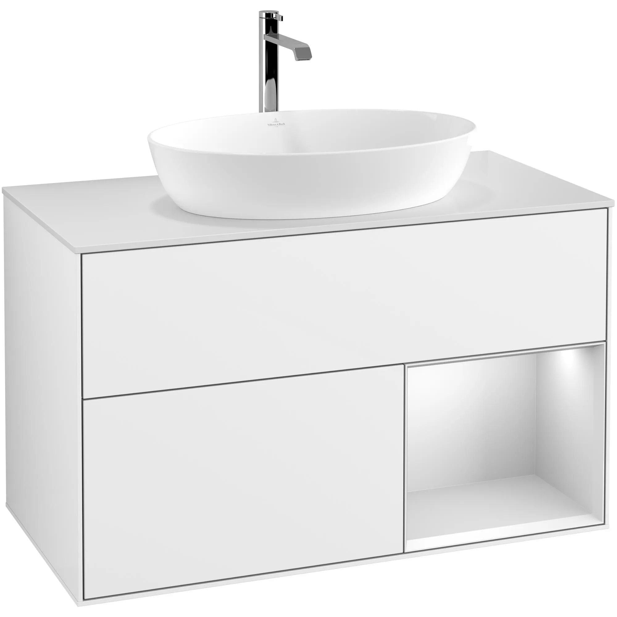 Tvättställsskåp Villeroy & Boch Finion med 2 Lådor Hylla och Bänkskiva för Fristående Tvättställ från Artis & Collaro