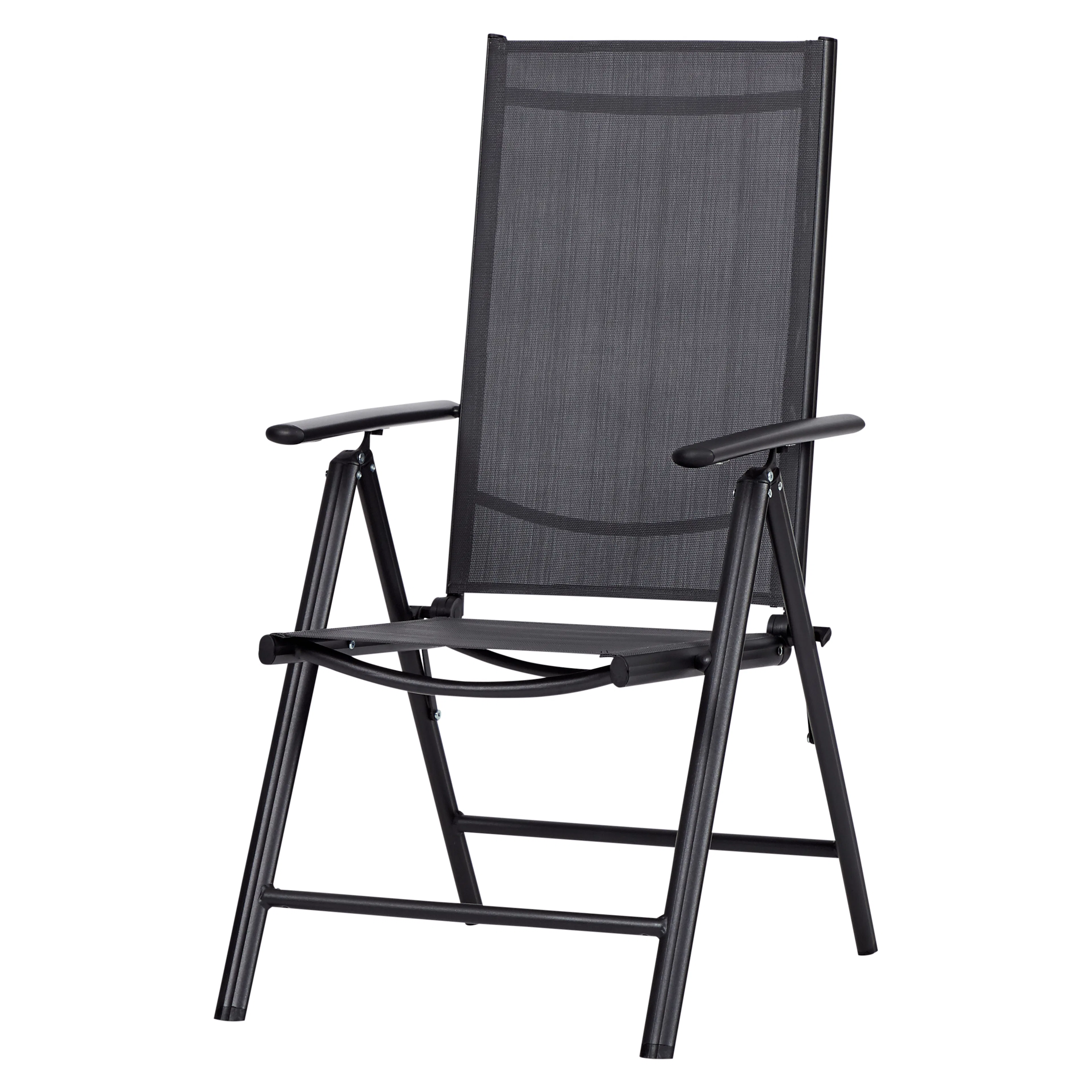 Positionsstol Outfit Hopfällbar & Ställbar Trädgårdsstol i Aluminium/Textil