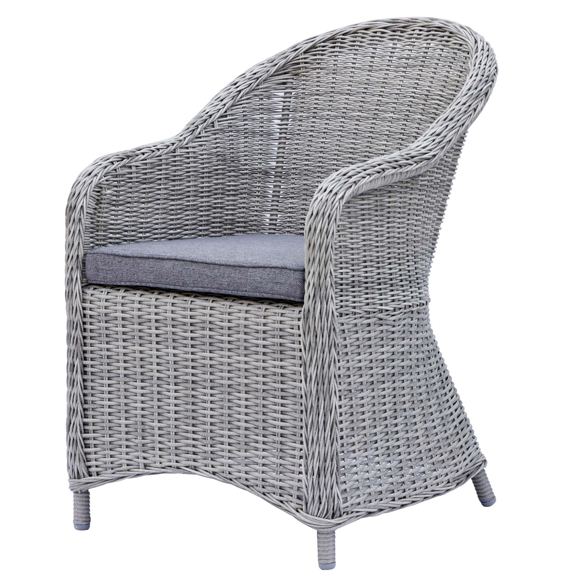 Matgrupp Utomhus Baltic Garden 150 cm bord & 4 Belize grå stolar