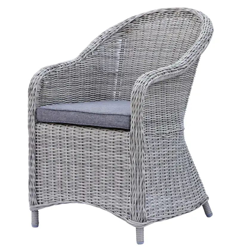 Matgrupp Utomhus Baltic Garden 150 cm bord & 4 Belize grå stolar