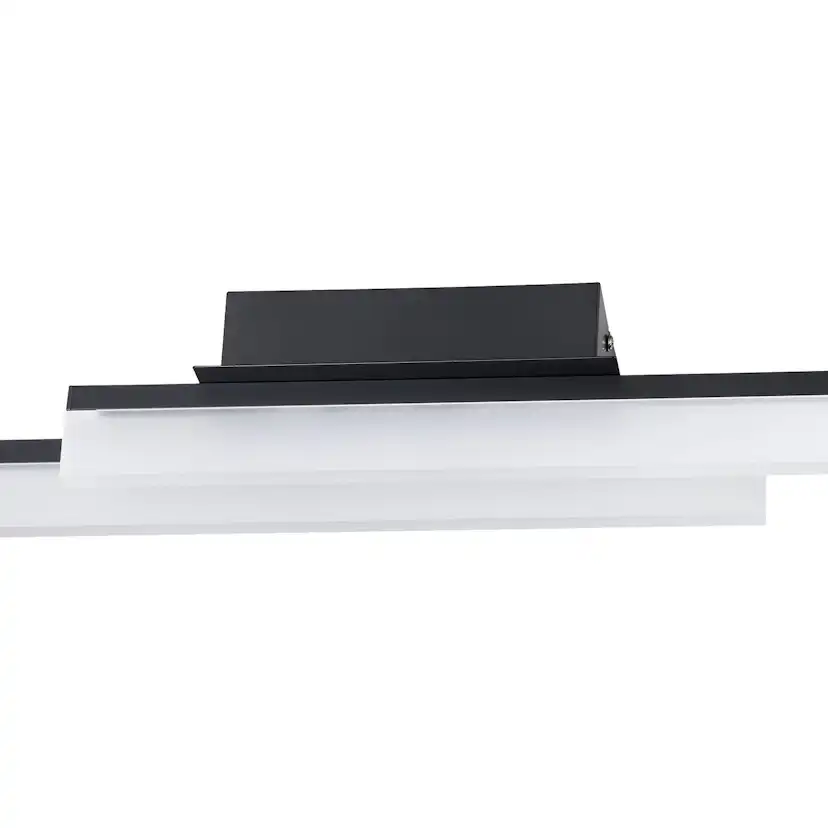 Vägg-/Taklampa Eglo Palmital Svart Satinerad