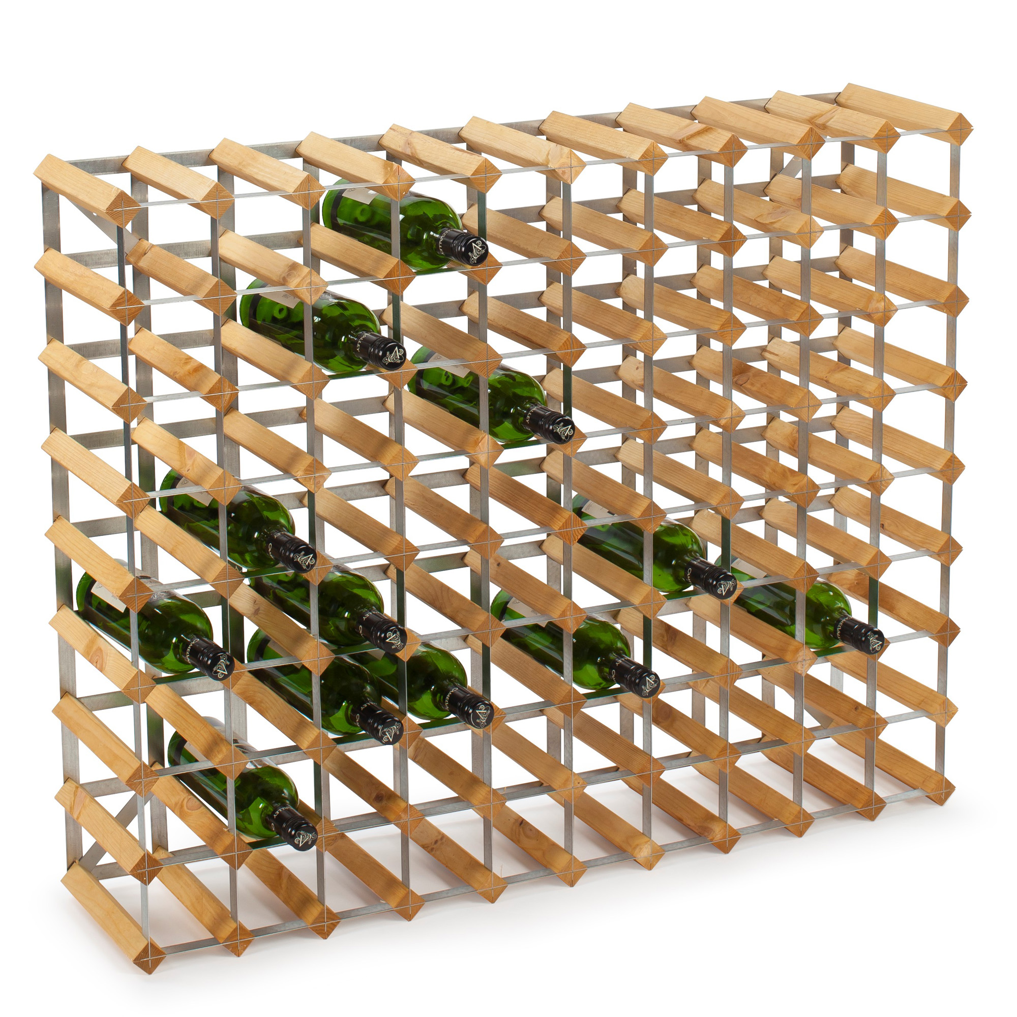 Vinställ Traditional Wine Rack 90 Flaskor Påbyggningsbart