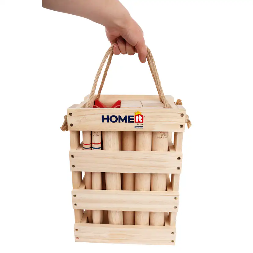 Kubb Home it Play Premium I Gummiträ