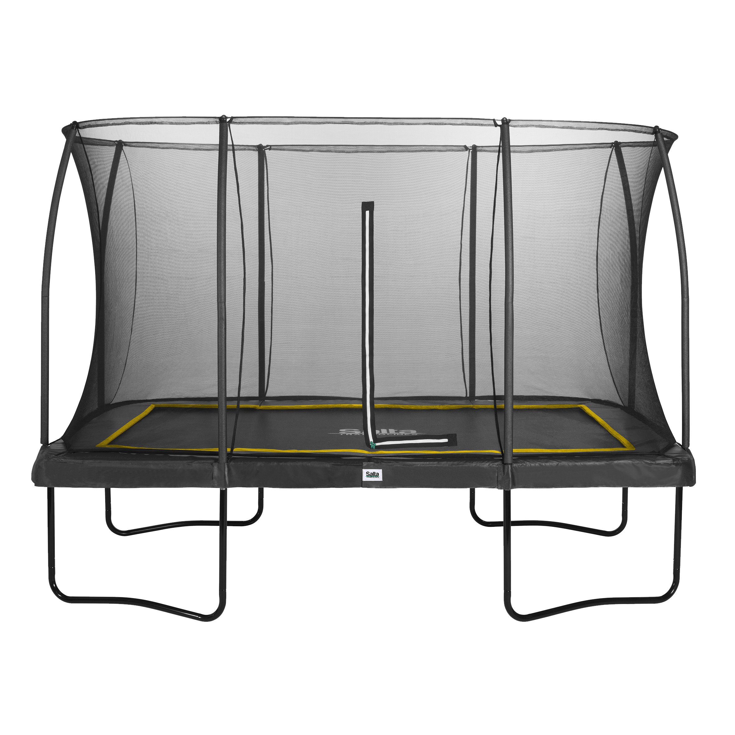 Studsmatta Salta Comfort Edition Rektangulär 366x244 cm Svart Inkl Säkerhetsnät