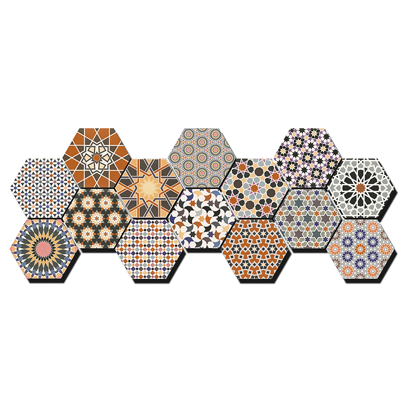 Klinker Lhådös Cirkus Hexagon 29x33 cm