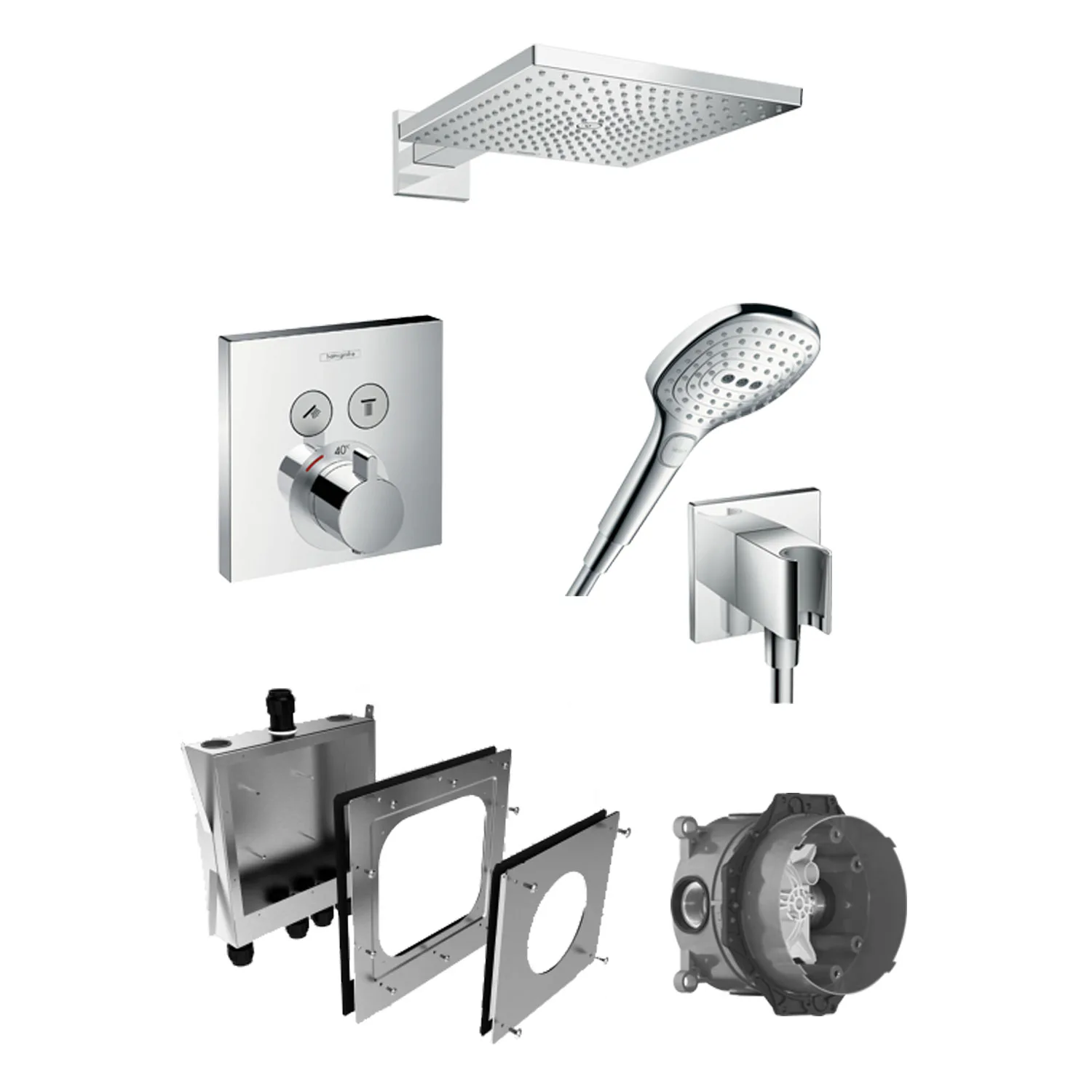 Takdusch Hansgrohe Raindance E Select Inbyggnadspaket