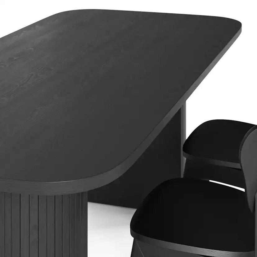 Matgrupp Bark Kopparbo Rektangulärt Matbord 200 cm med 4 Matstol Jerup