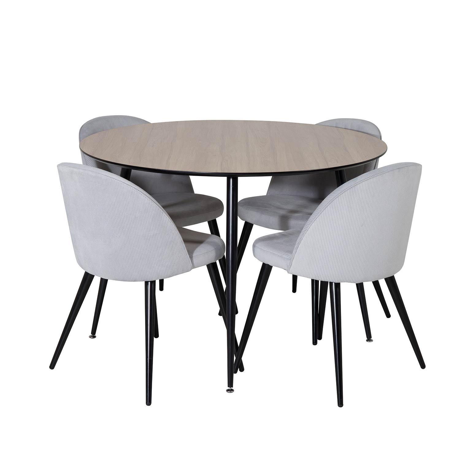 Matgrupp Venture Home Silvia med 4 Valentina Stolar Manchester Runt