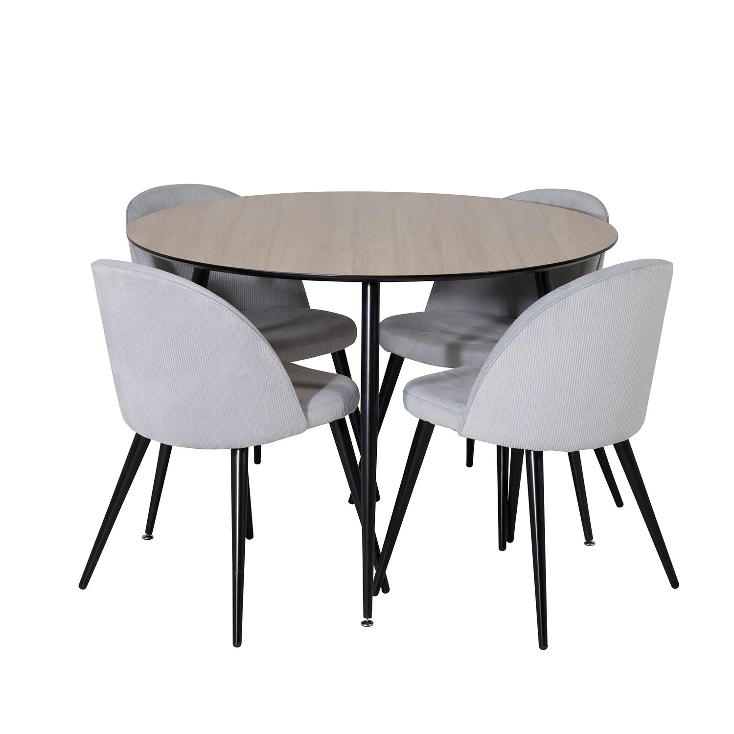 Matgrupp Venture Home Silvia med 4 Valentina Stolar Manchester Runt
