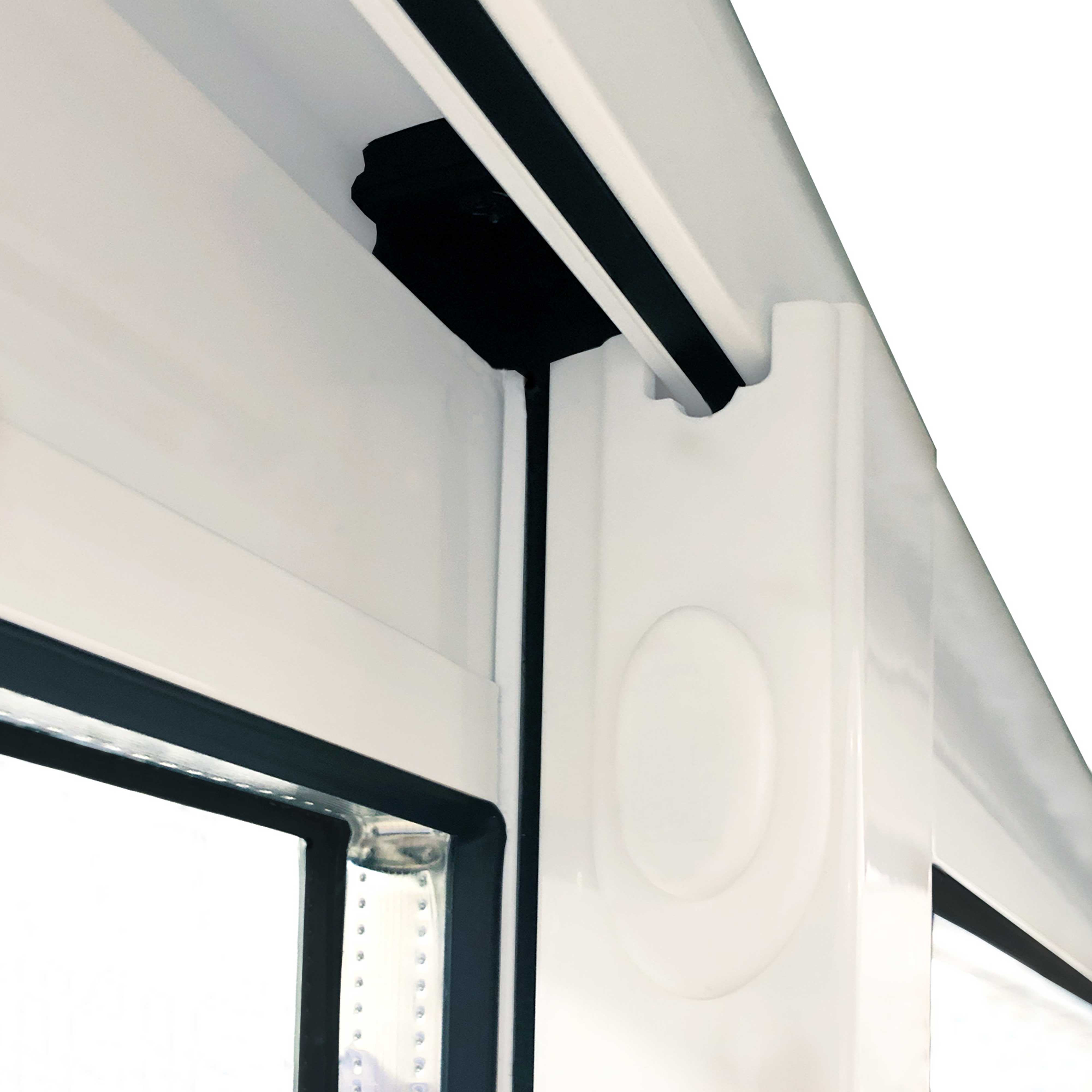 Skjutbart Fönsterparti Halle Thermo 6 Fönster 3 Spår Vit