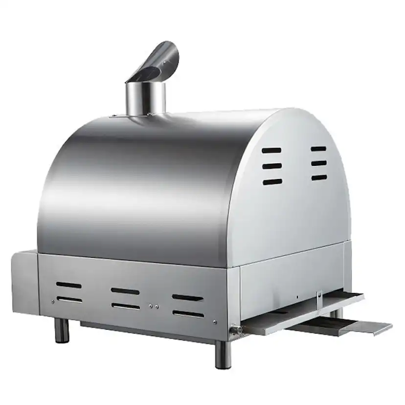 Pizzaugn Myoutdoorkitchen Philadelphia Fristående i Rostfritt Stål med Pizzasten i Tegel