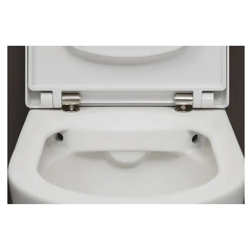 Vägghängd Toalettstol Duravit ME by Starck Rimless 253009 inkl Toalettsits