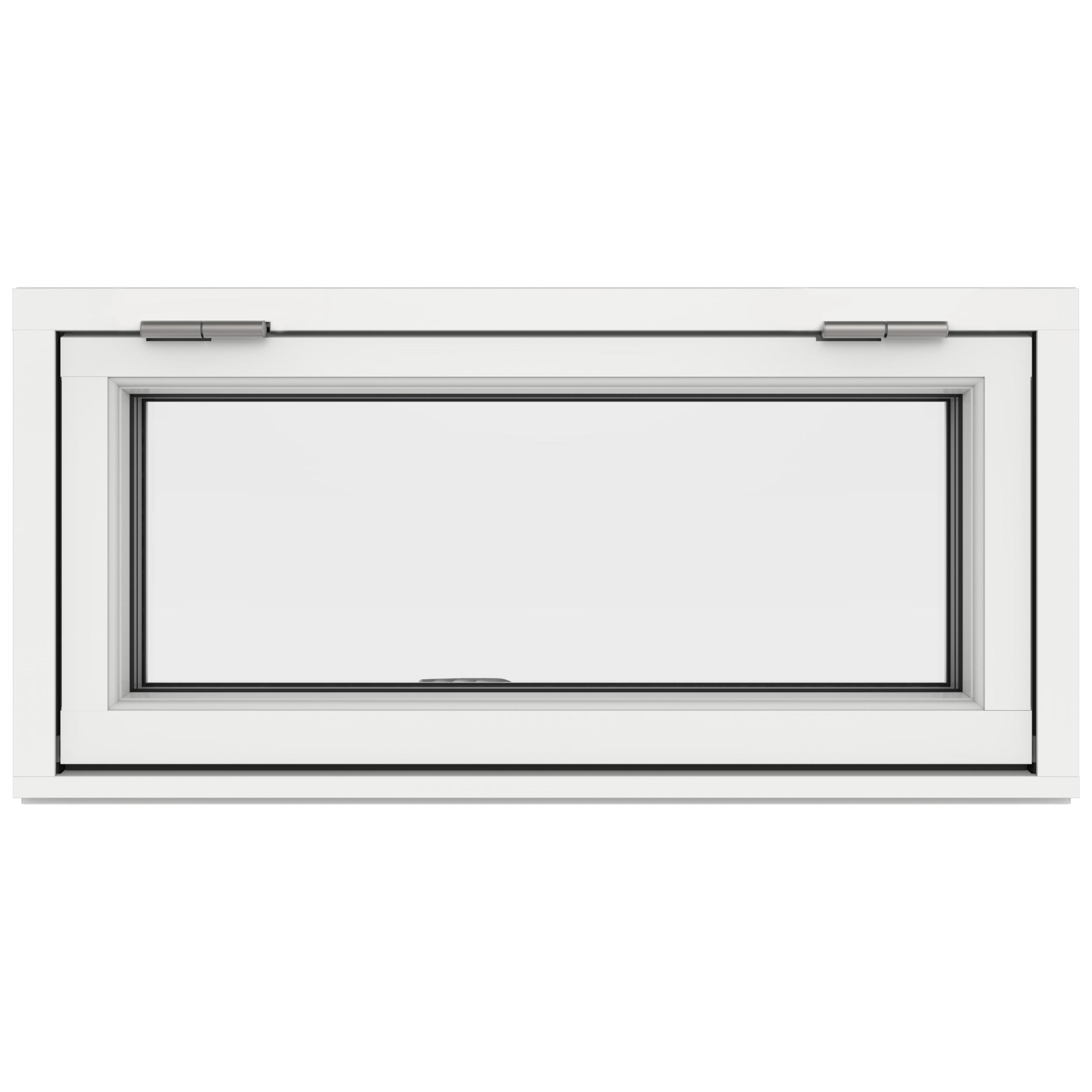 Överkantshängt Fönster Outline 3-Glas Aluminium
