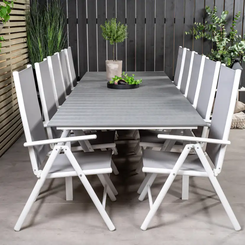 Matgrupp Venture Home Lova 224/324 med 10 Bront Stolar