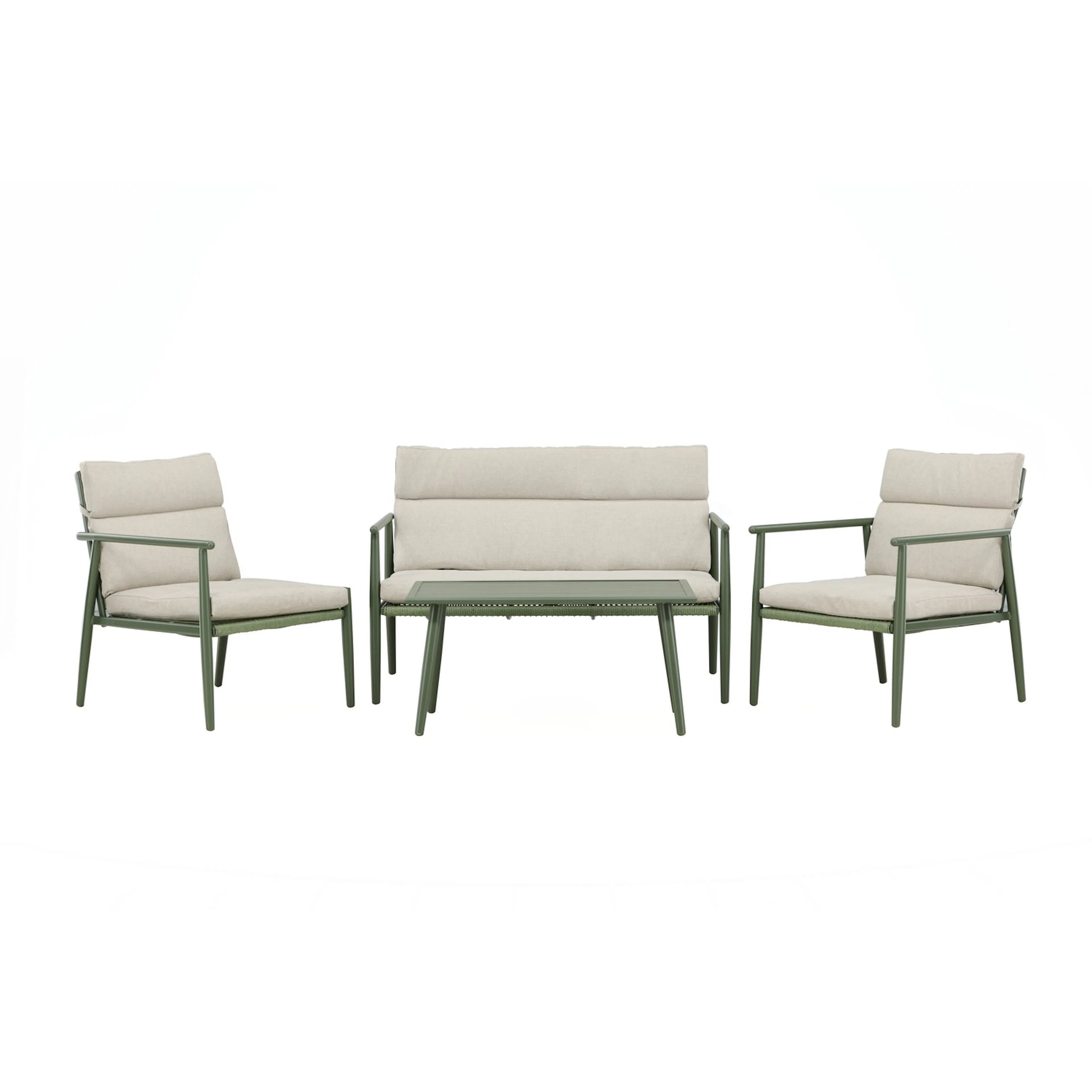 Mazzaro Sofa Set - Green / Beige Grön