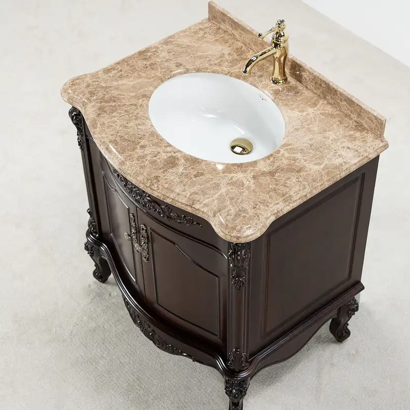 Tvättställsskåp Vesani Ottawa Beige Marmor