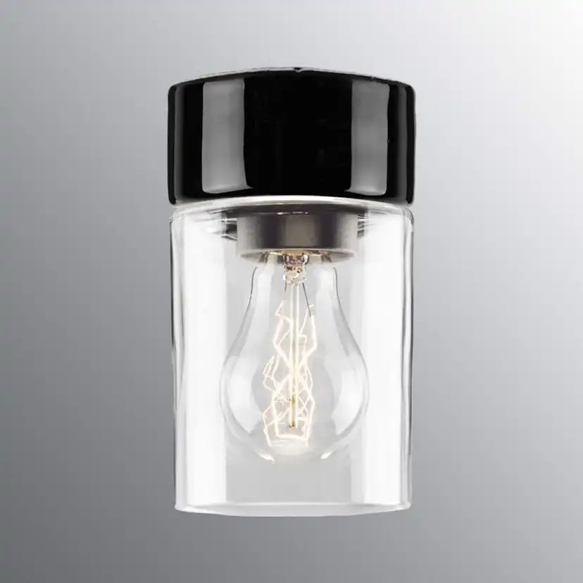 Vägg-/Taklampa Ifö Electric Opus 100 Klar IP44 Rak E27