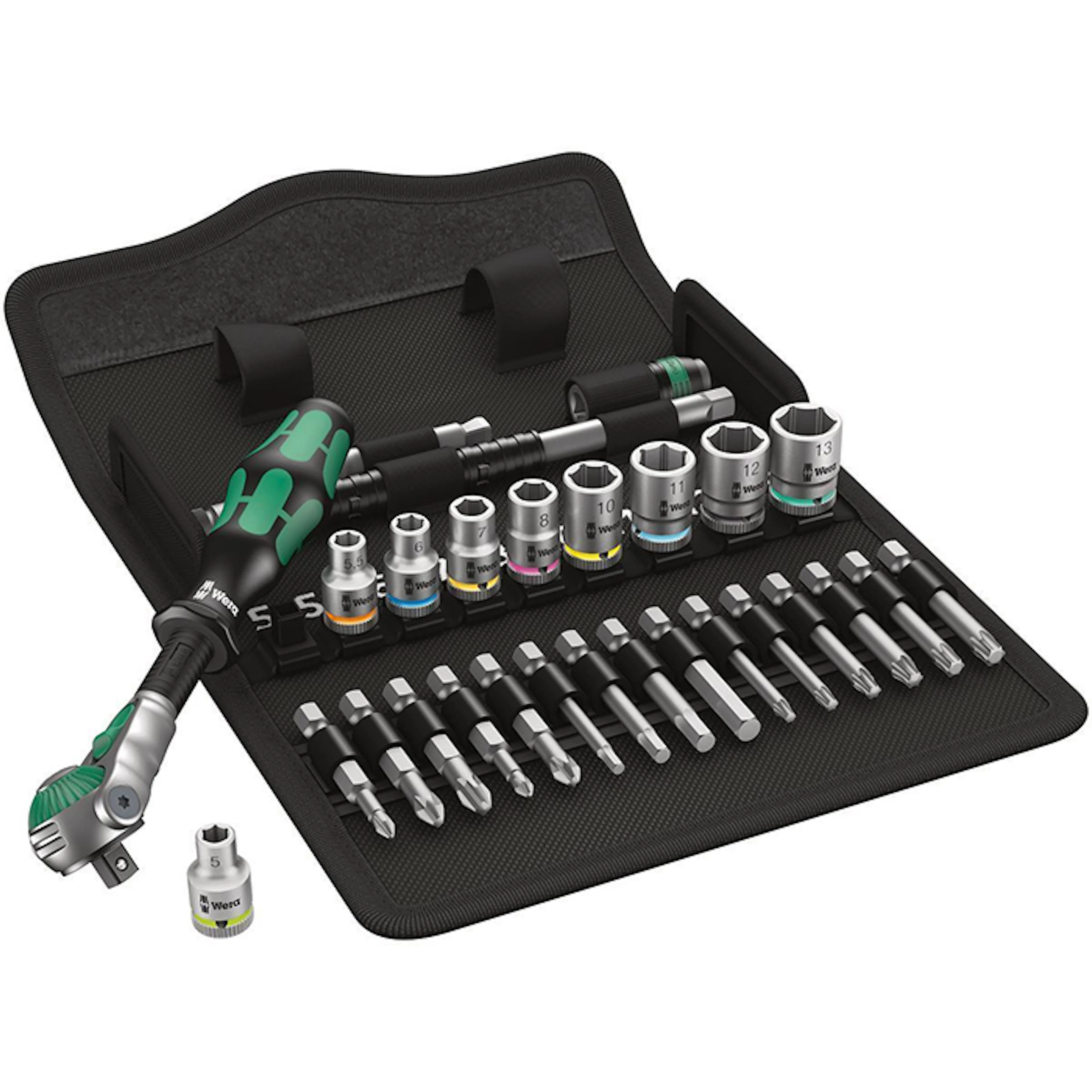 Hylsnyckelsats Wera 8100 Sa 6 Zyklop 1/4tum 28Del